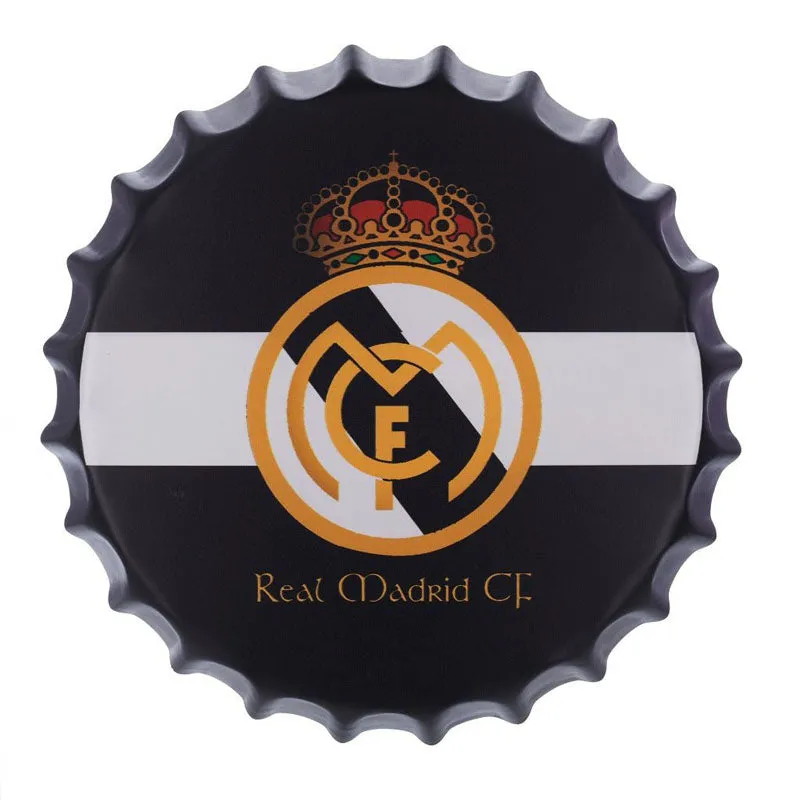 Real Madrid Bottle Cap Metal Wall Accent media 3