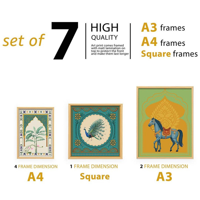 Folk Rhythms Wall Art - Set of Seven media 5