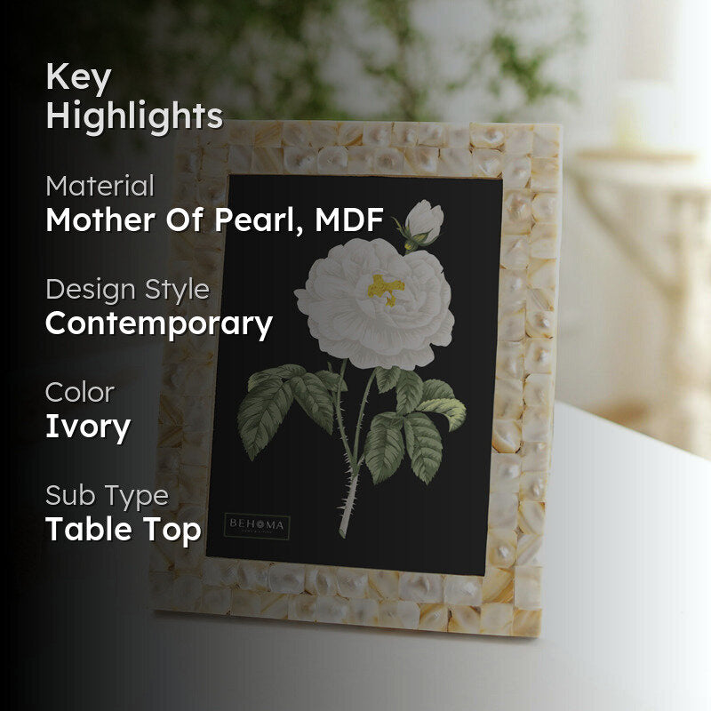 Nacrae I Mother Of Pearl MDF Photo Frame media 2