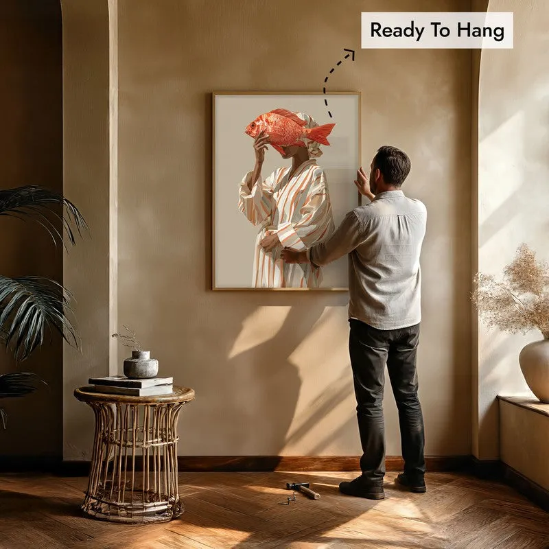 Terracoa Canvas Wall Painting With Brown Frame media 8