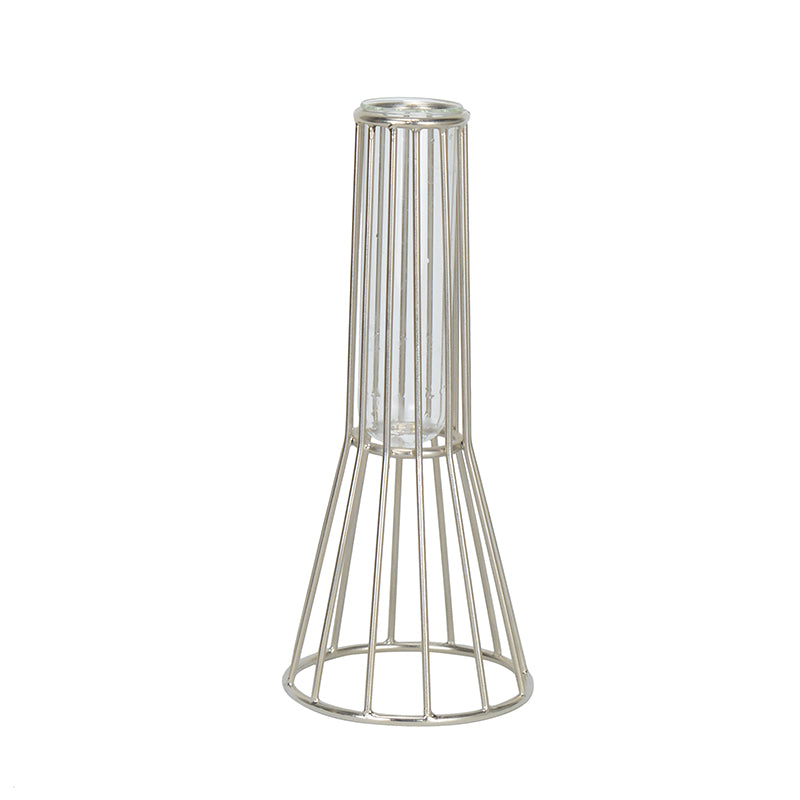 Iara Test Tube Planter - Silver media 3