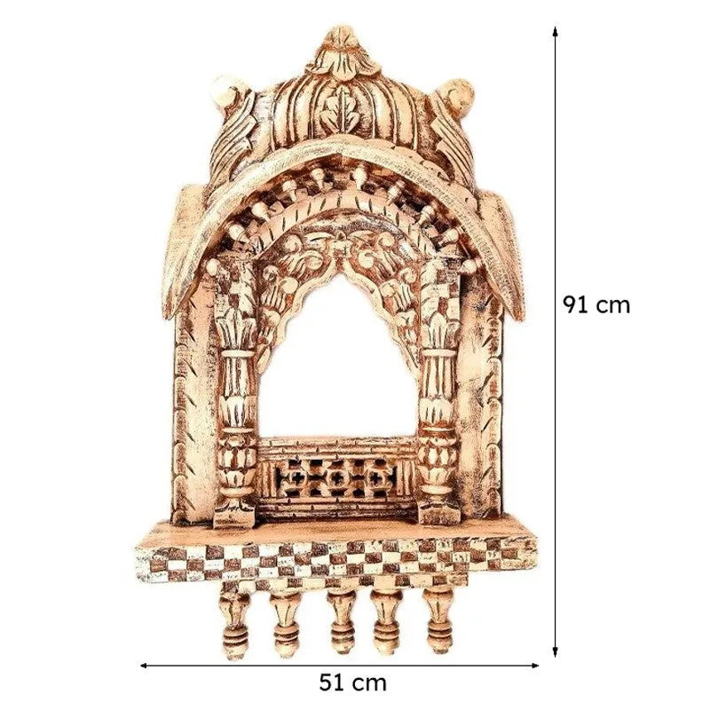 Dimara Jharokha Wooden Wall Accent media 7