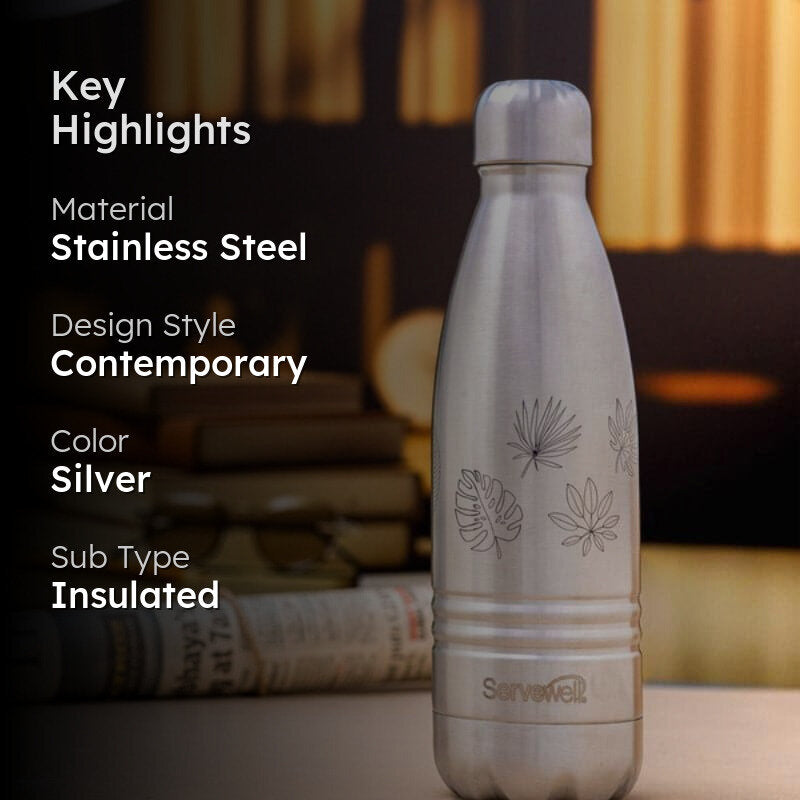 Leafy Mate Hot & Cold Thermos Bottle (Steel) - 750 mL media 2