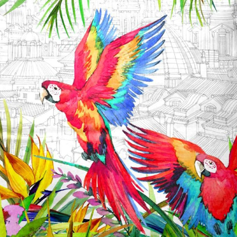 Colours Of Tropics Printed Cushion Cover Set - Set Of Two media 7