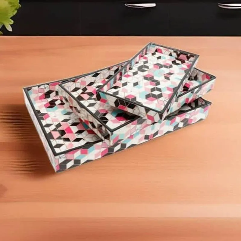 Abstract Appeal Tray - Set Of Three media 3