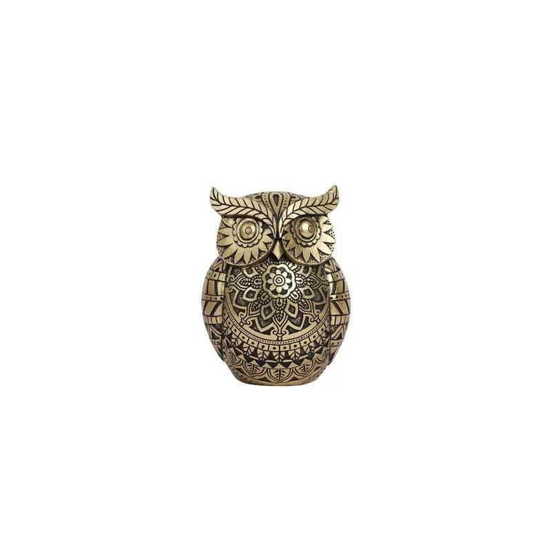 Ornate Lucky Owl Showpiece media 6