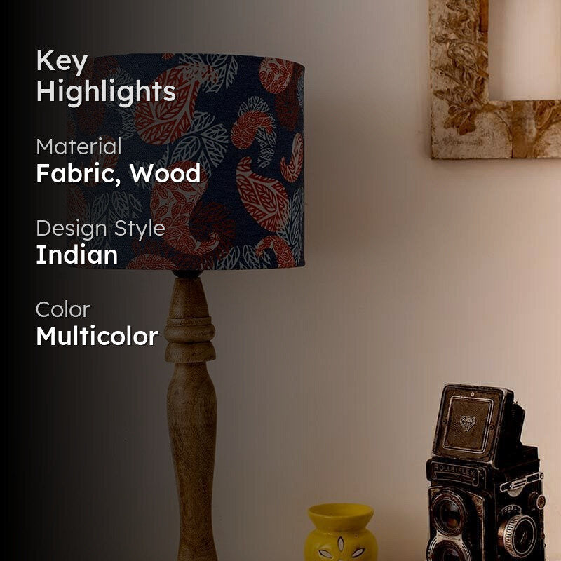 The Paisley Play Fabric Table Lamp - Multicolor media 2
