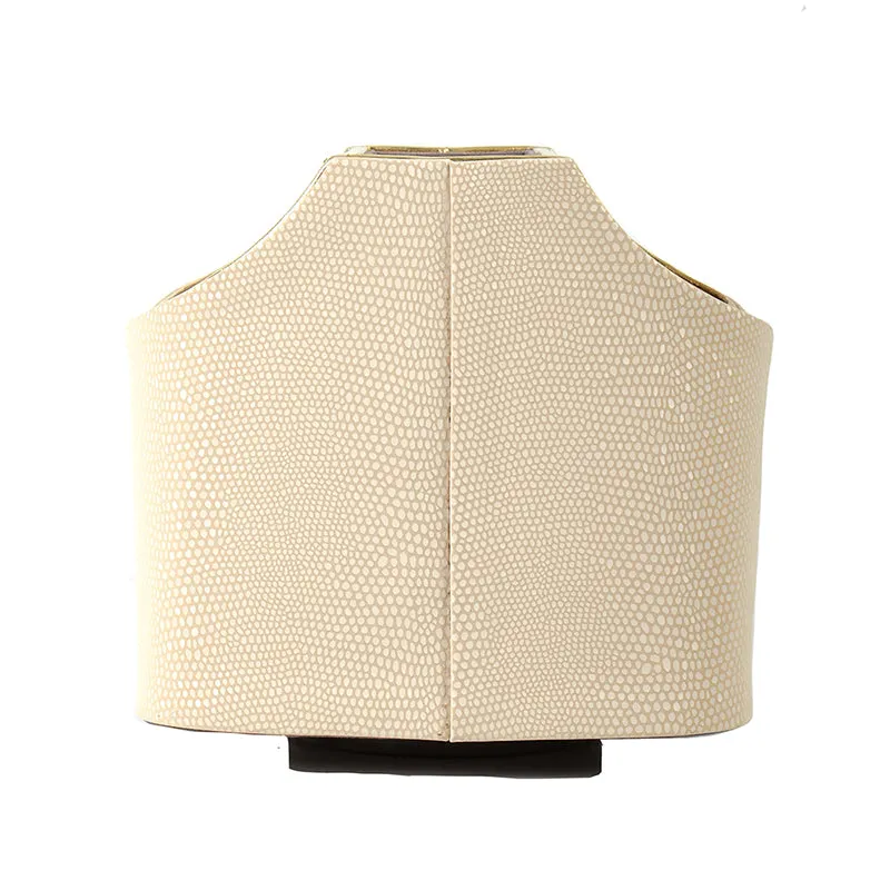 Tisquo Faux Leather Desk Organizer - Ivory media 4