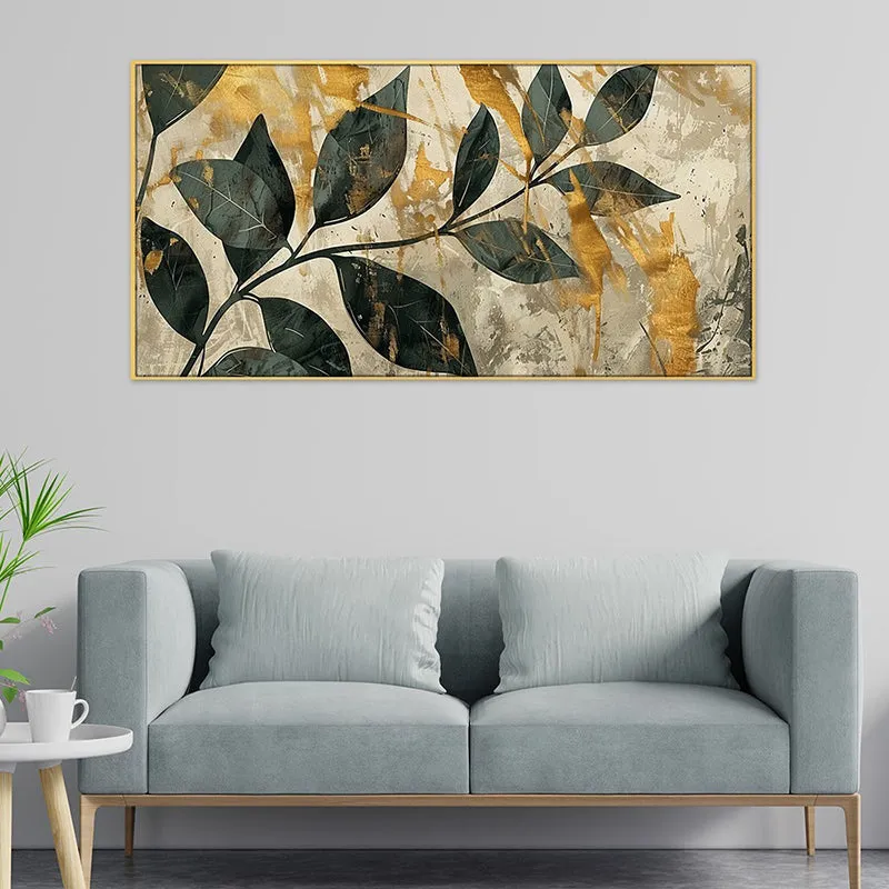Art Of Leaves Canvas Wall Painting media 1