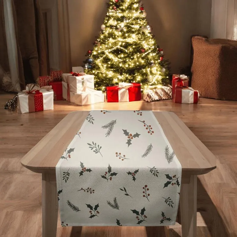 Holly Whispers Cotton Canvas Table Runner media 7