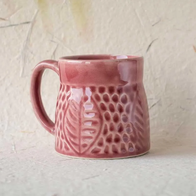 Strawberry Stoneware Coffee Mug (350 mL Each) - Set of Two media 3