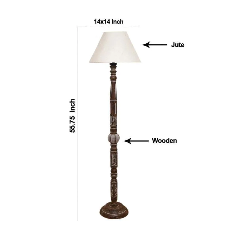 Colton Ezra Floor Lamp - White media 5