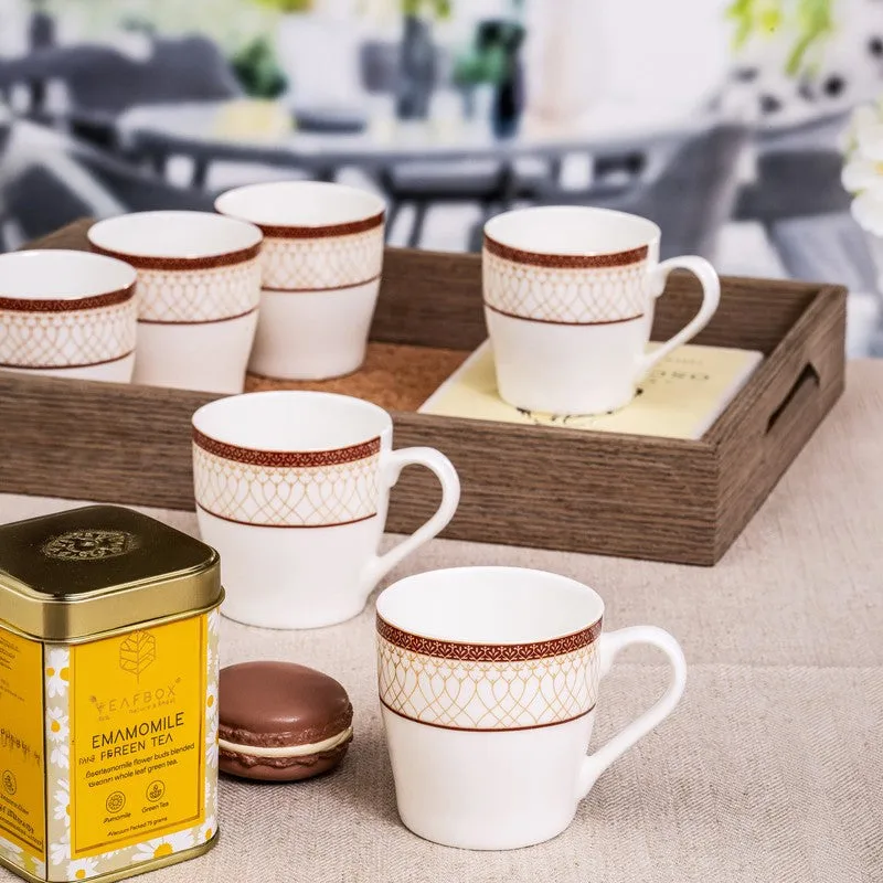 Brew Bone China Tea Cup (180 mL Each) - Set Of Six media 3