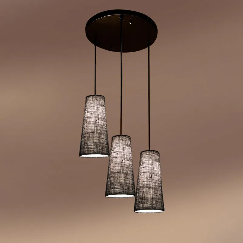 Nordic Neutral Triple Metal Ceiling Lamp - Grey media 5