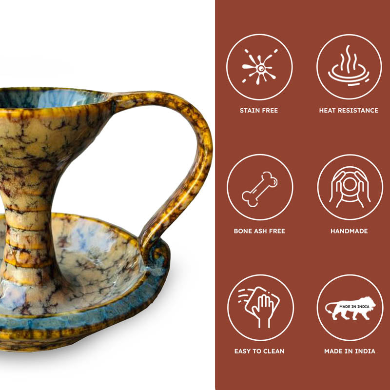 Sacred Incense Holder - Brown & Blue media 5