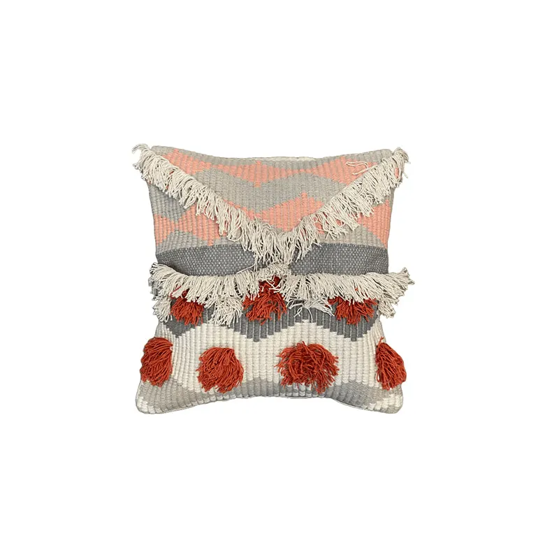 Button Bubble Tufted Cushion Cover (Multicolor) - Set Of Two media 5