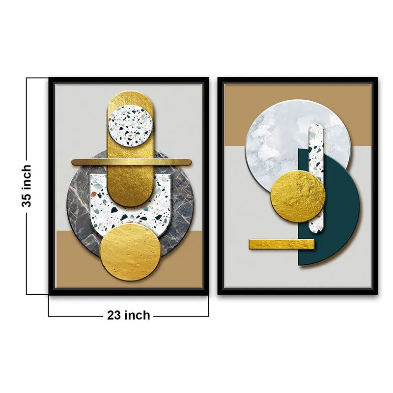 Queeie Abstract Wall Art - Set Of Two media 6