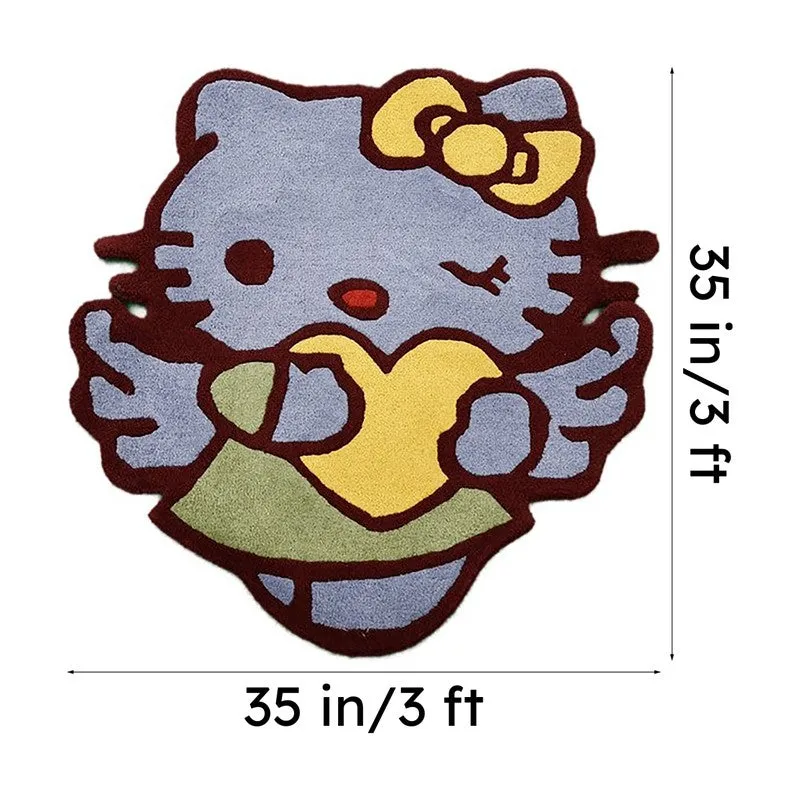 Hello Kitty Wool Carpet - Blue,Yellow media 6