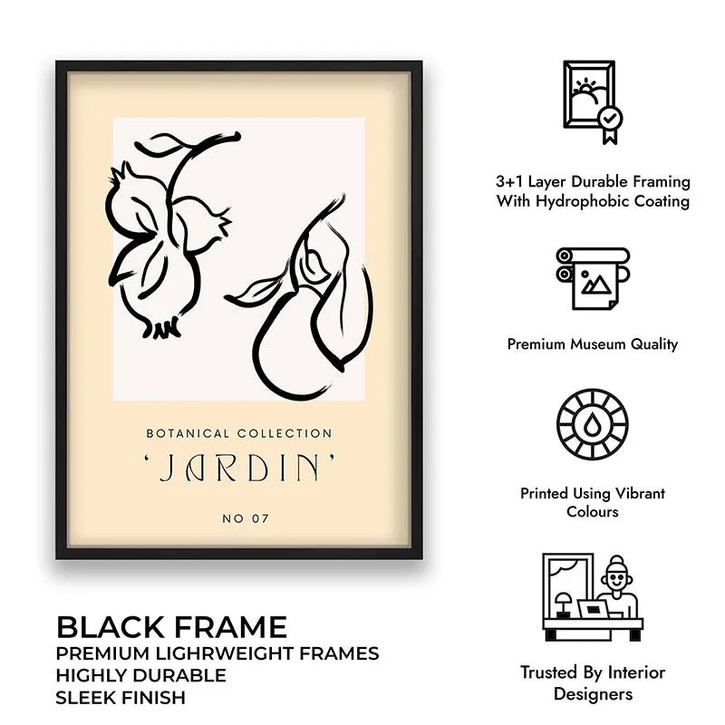 Quiet Yield Canvas Wall Painting With Black Frame media 9