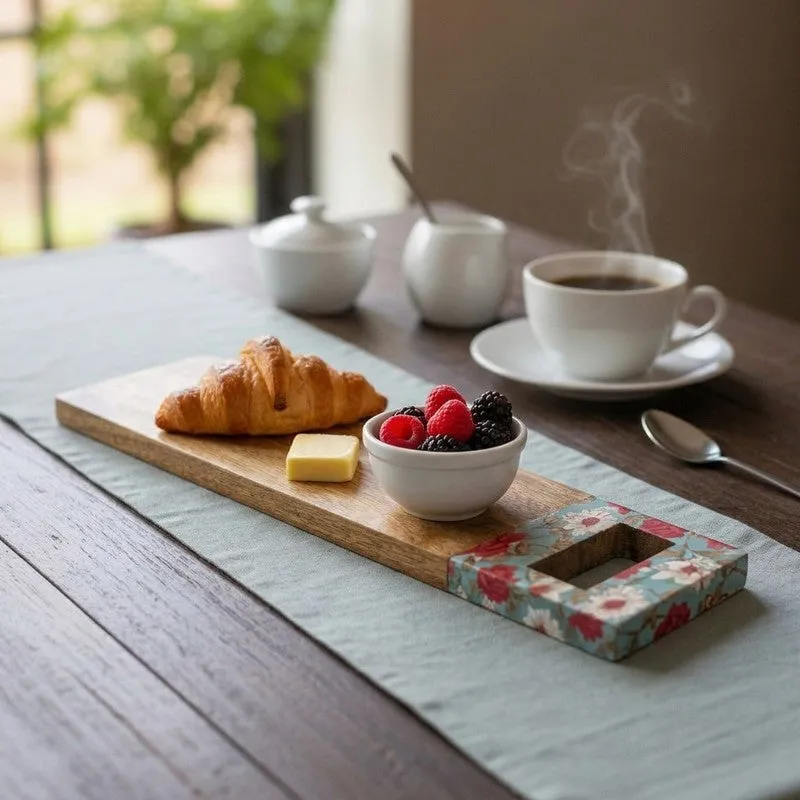 Velmora Mango Wood Dining Platter media 1