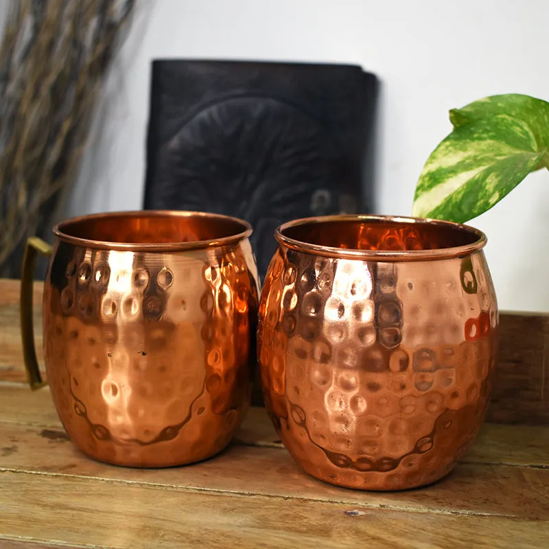 Frost Sip Copper Moscow Mule Drinking Glass (500 mL) - Set Of Two media 7