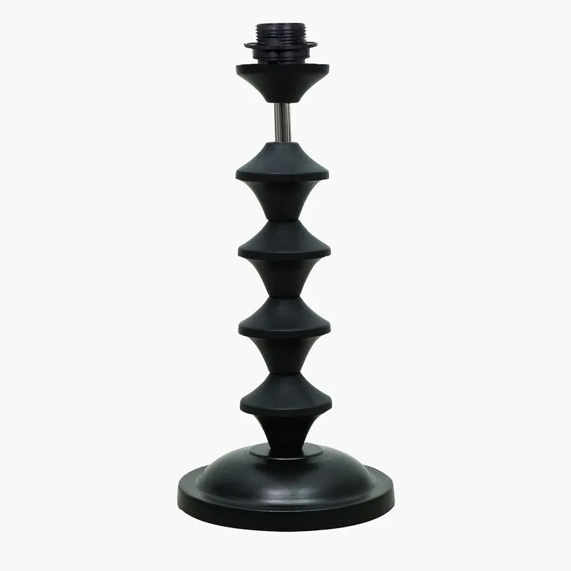 Danica Bobble Fabric Table Lamp - White,Black media 4