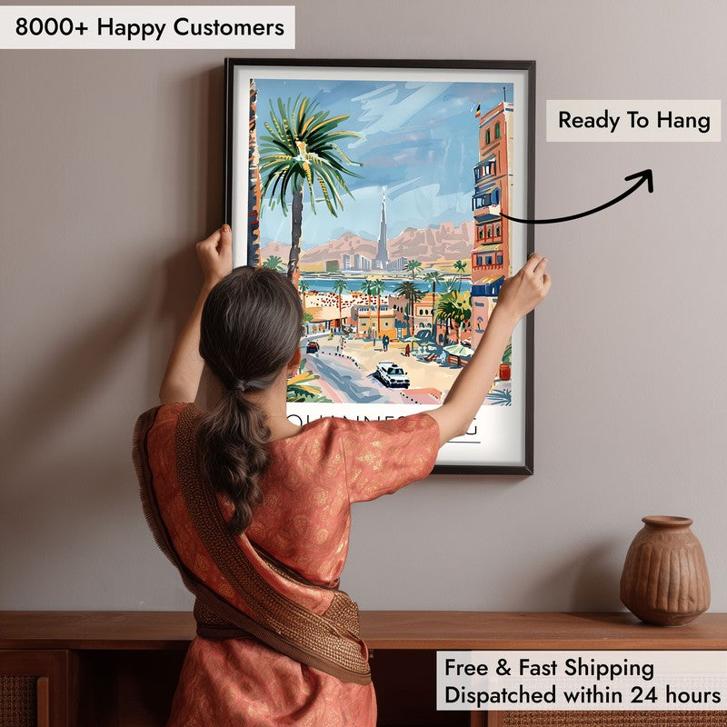 Vintage Johannesburg Framed Canvas Wall Painting media 6