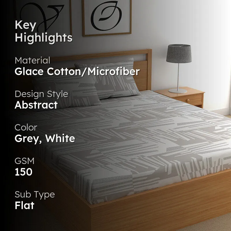 Fragmenta II Microfiber Microfiber Bedsheet - 150 GSM media 2