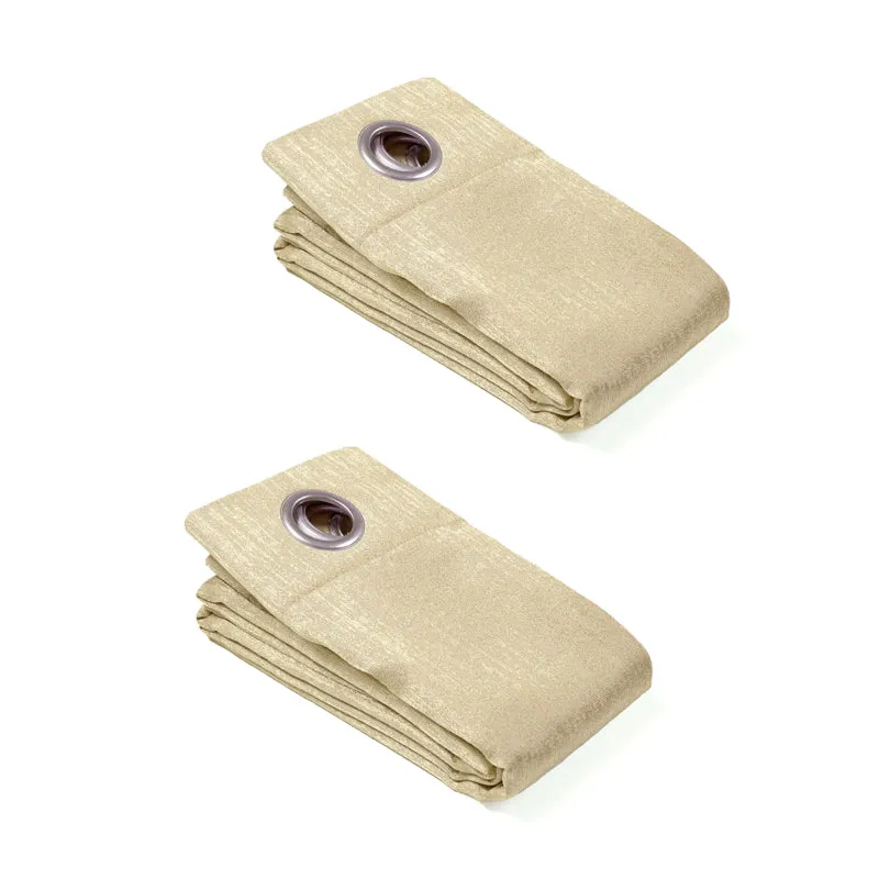 Saral Home Auriel Room Darkening Curtain (Beige) - Set Of Two media 6