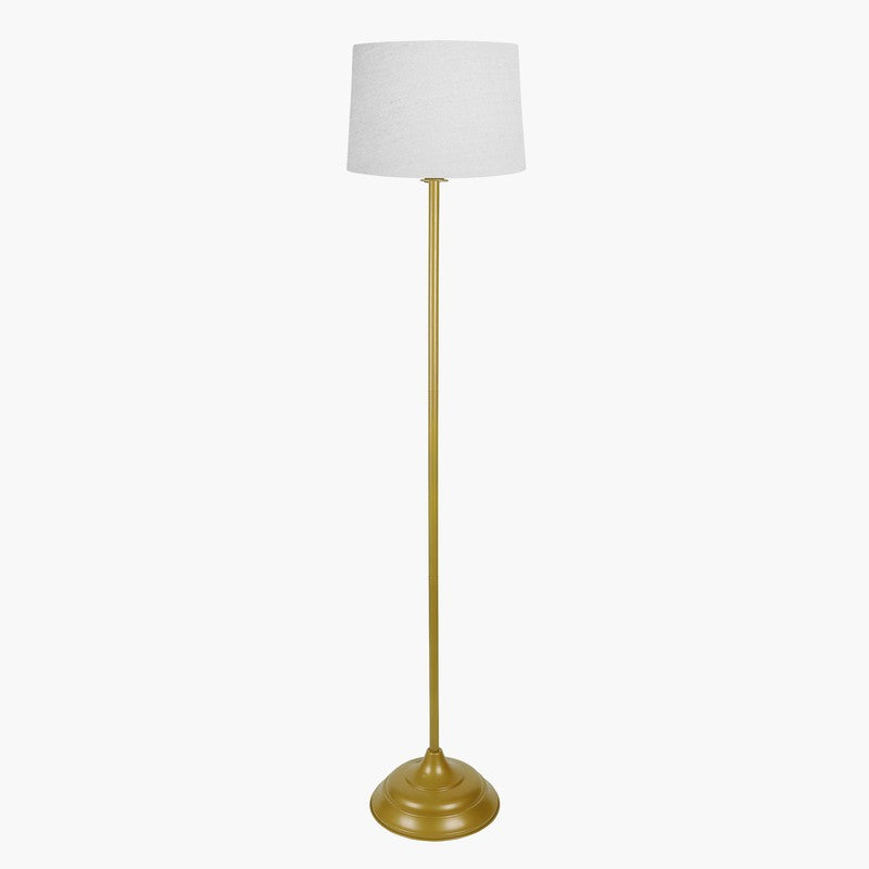 Classic Chic Antique Metal Floor Lamp - White media 5