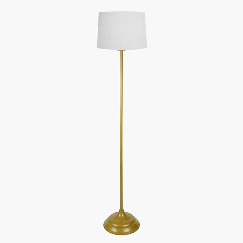 Classic Chic Antique Metal Floor Lamp - White media 5