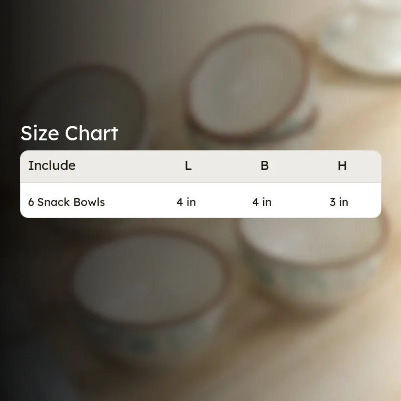 Elara Snack Bowls (200 mL Each) - Set Of Six media 7