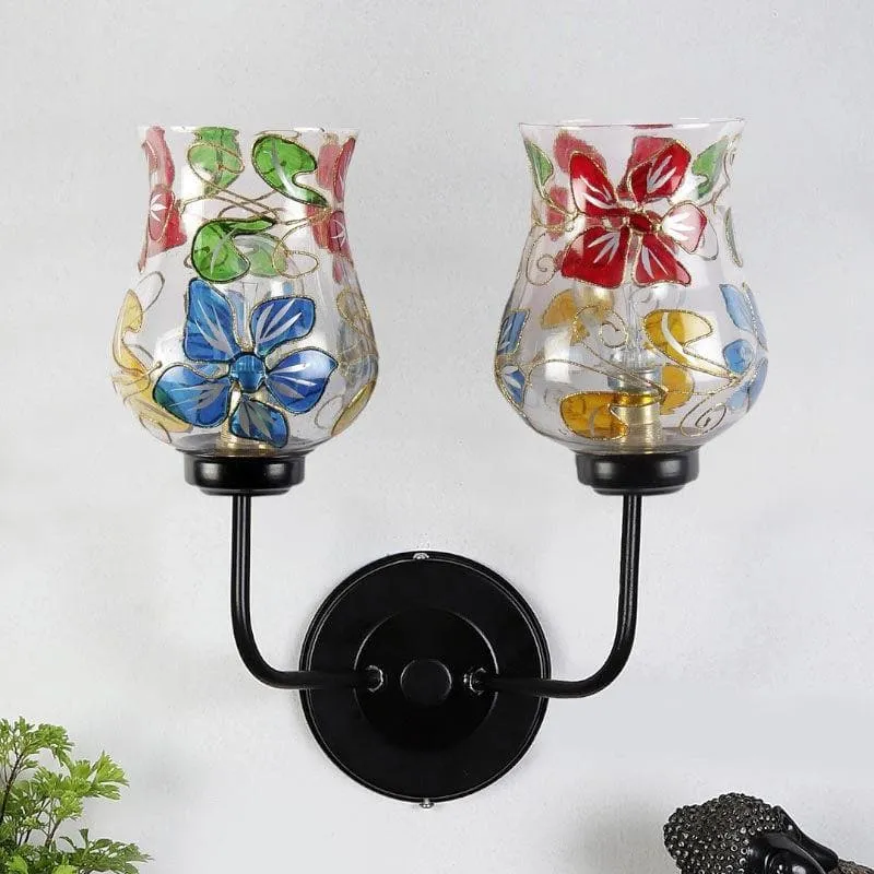 Moora Glass & Metal Wall Lamp media 3