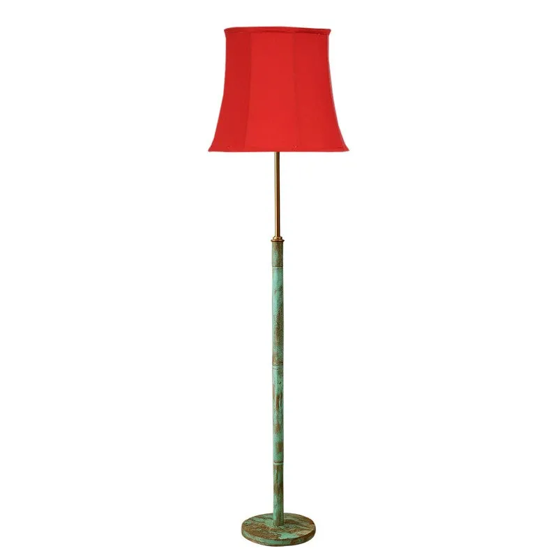 Misty Morning Wooden Floor Lamp - Red media 5