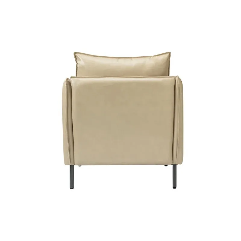 Sculpta Neem Wood Accent Chair - Beige media 5