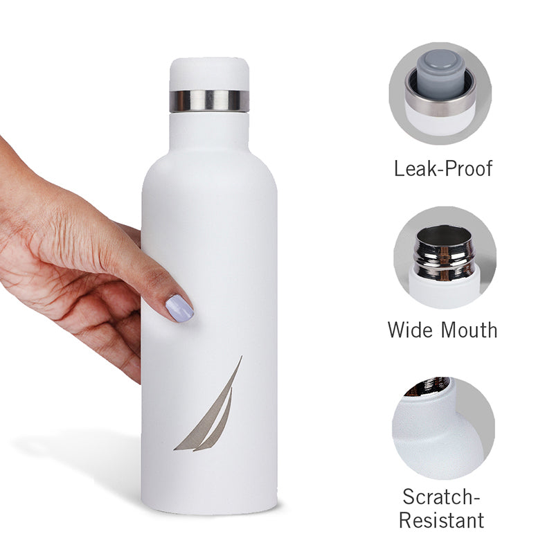 Nautica Cirrus Pure Insulated Stainless Steel Thermos (White) - 500 mL media 3