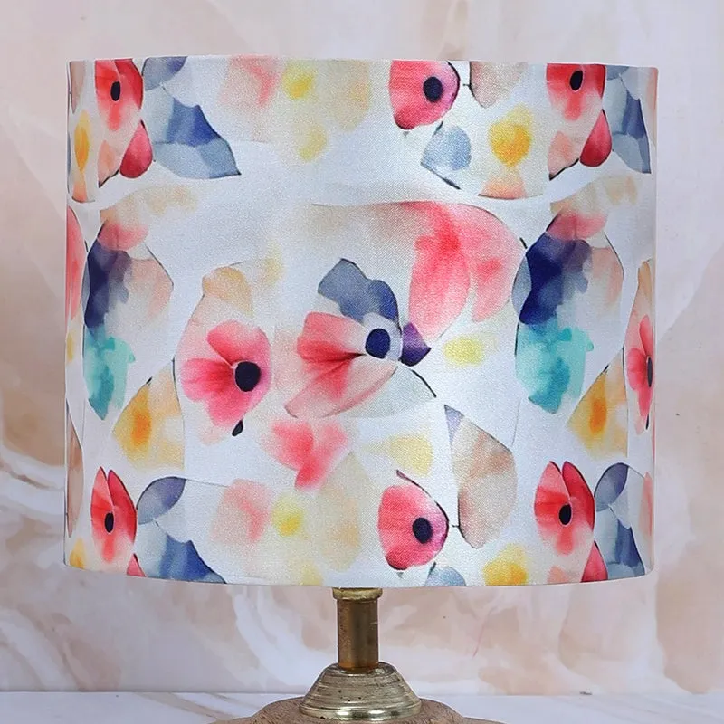 Luna Borealis Pebble Printed Mango Wood Table Lamp - Multicolor media 5