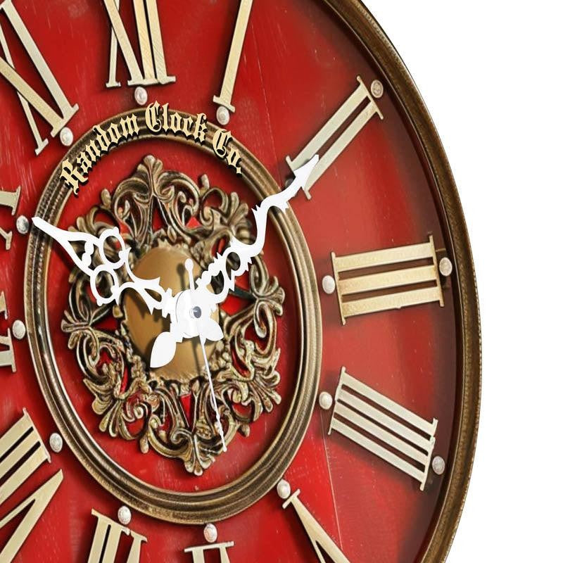 Inez Red 3D Printed MDF Wall Clock media 9