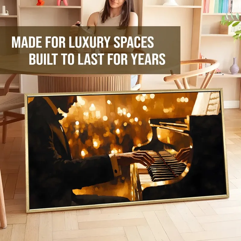 Harmonique Canvas Wall Painting With Frame media 5