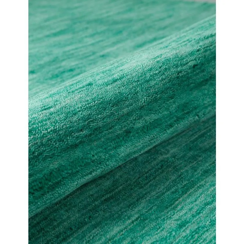 Aylin Hand Woven Wool Rug - Cobalt Green - 6