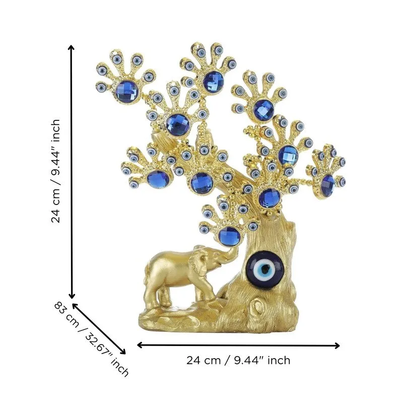 Evil Eye Prosperity Tree Resin Showpiece media 5