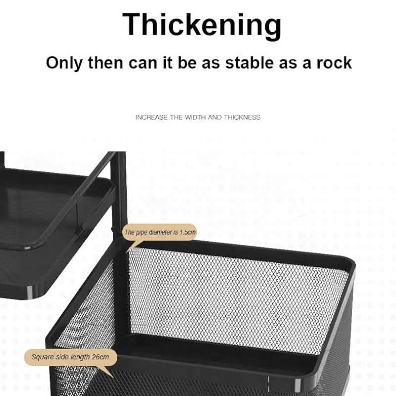 Tidy Mate Three Tier Corner Storage Rack With Wheels media 4