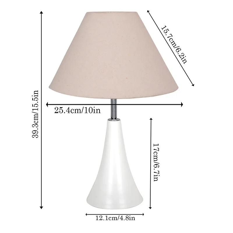 Arrido Glow Metal Table Lamp - Beige,White media 6