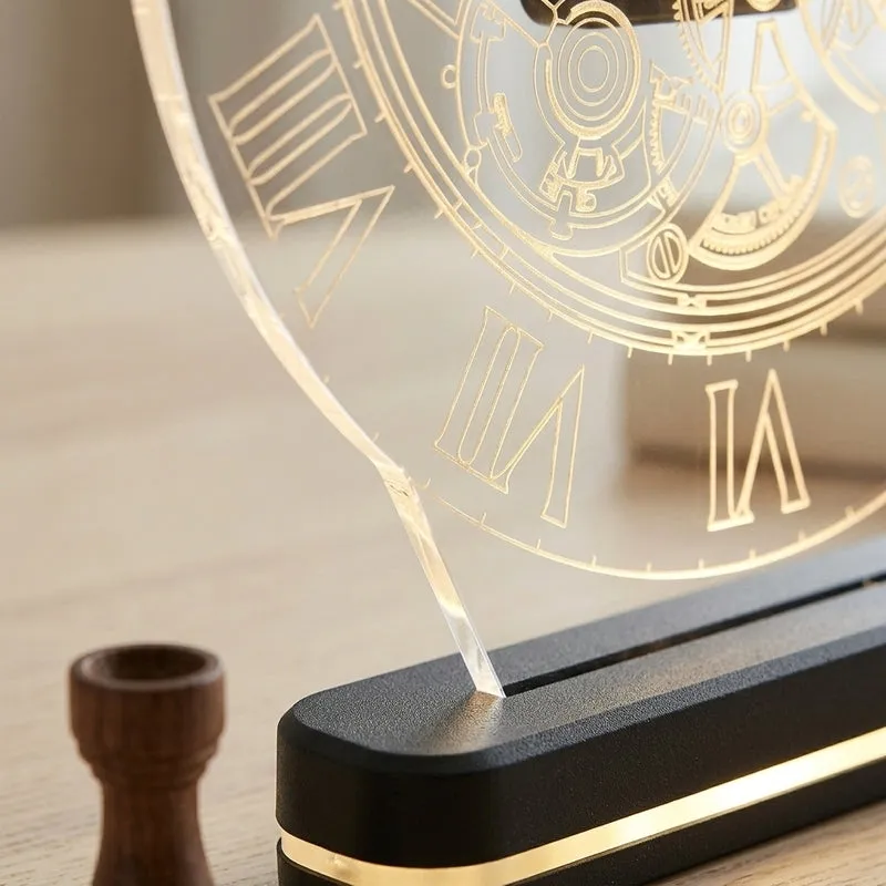 Horologist Acrylic Table Lamp - Transparent media 4