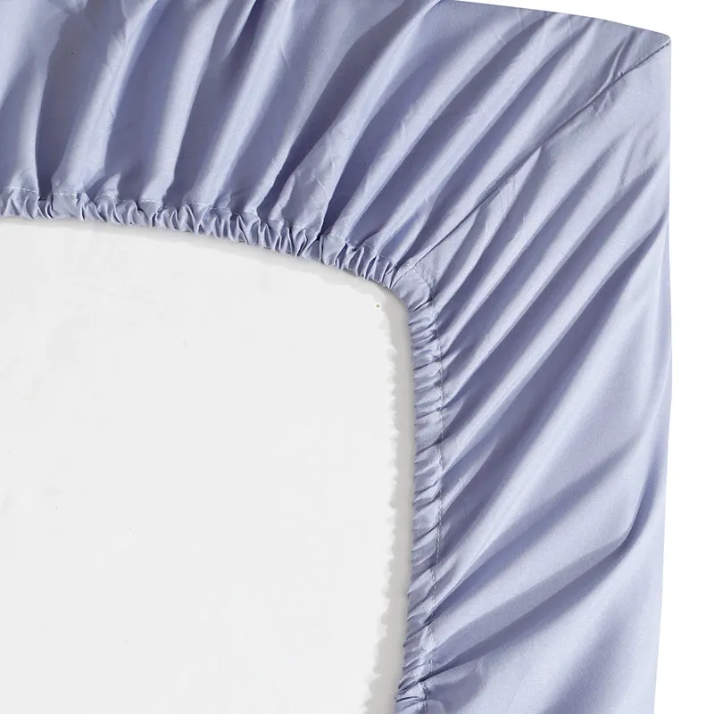 Ress Fitted Bedsheet (Light Purple) - 180 GSM media 9