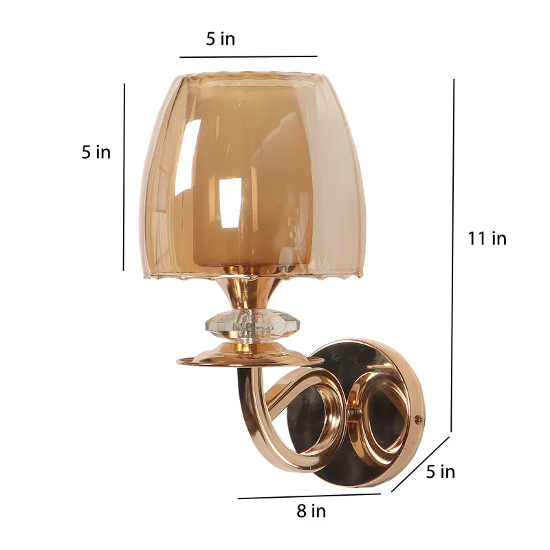 Glo Iron Wall Lamp With Glass Shade media 10