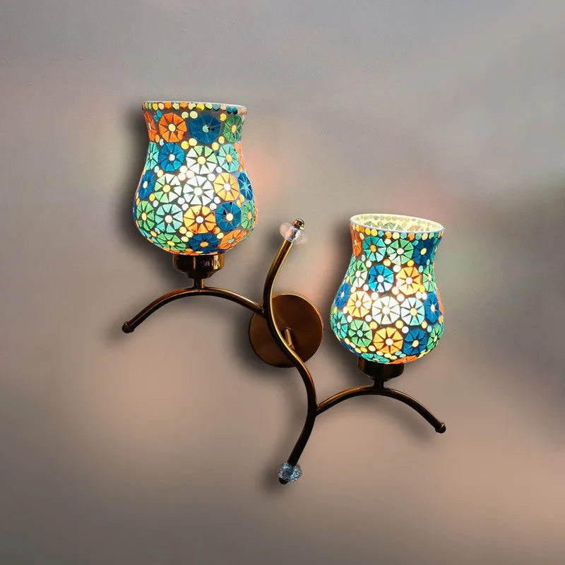 Glowspire Twin Glass Wall Lamp - Multicolor media 5
