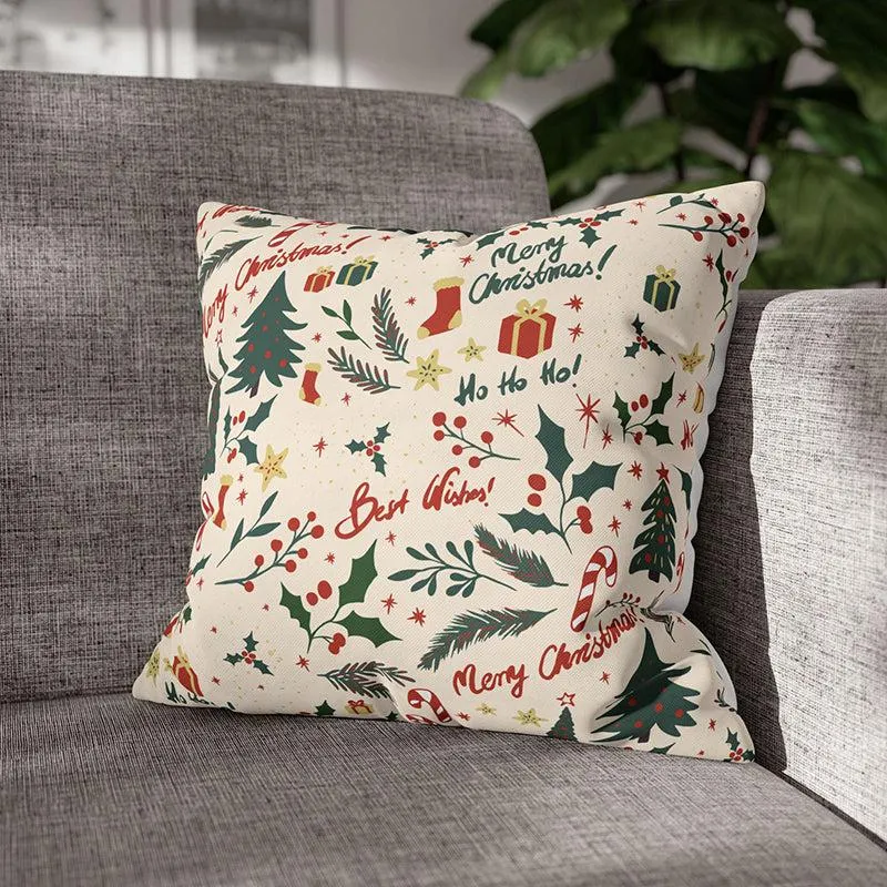 Winterberry Calm Velvet Christmas Cushion Cover media 1