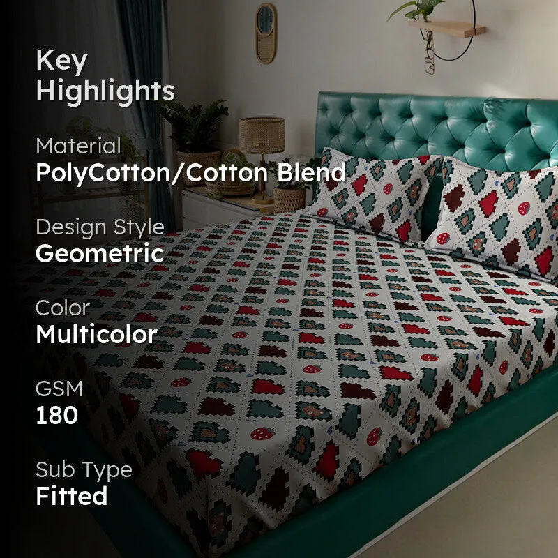 Justine Fitted Bedsheet - 180 GSM media 2