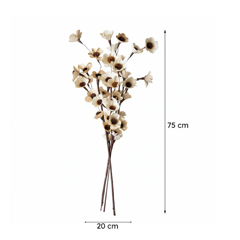 Kestra Handmade Dried Sun Flower Flower Stick - Set Of Five media 6
